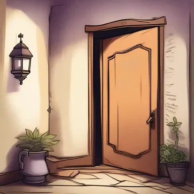 The protagonist stumbled upon a mysterious door left ajar, drawing her into a world of whimsical adventure and captivating characters.