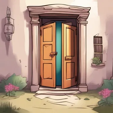 The protagonist stumbled upon a mysterious door left ajar, drawing her into a world of whimsical adventure and captivating characters.