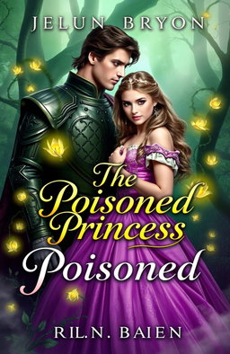 A captivating book cover for a fantasy novel titled 'The Poisoned Princess'
