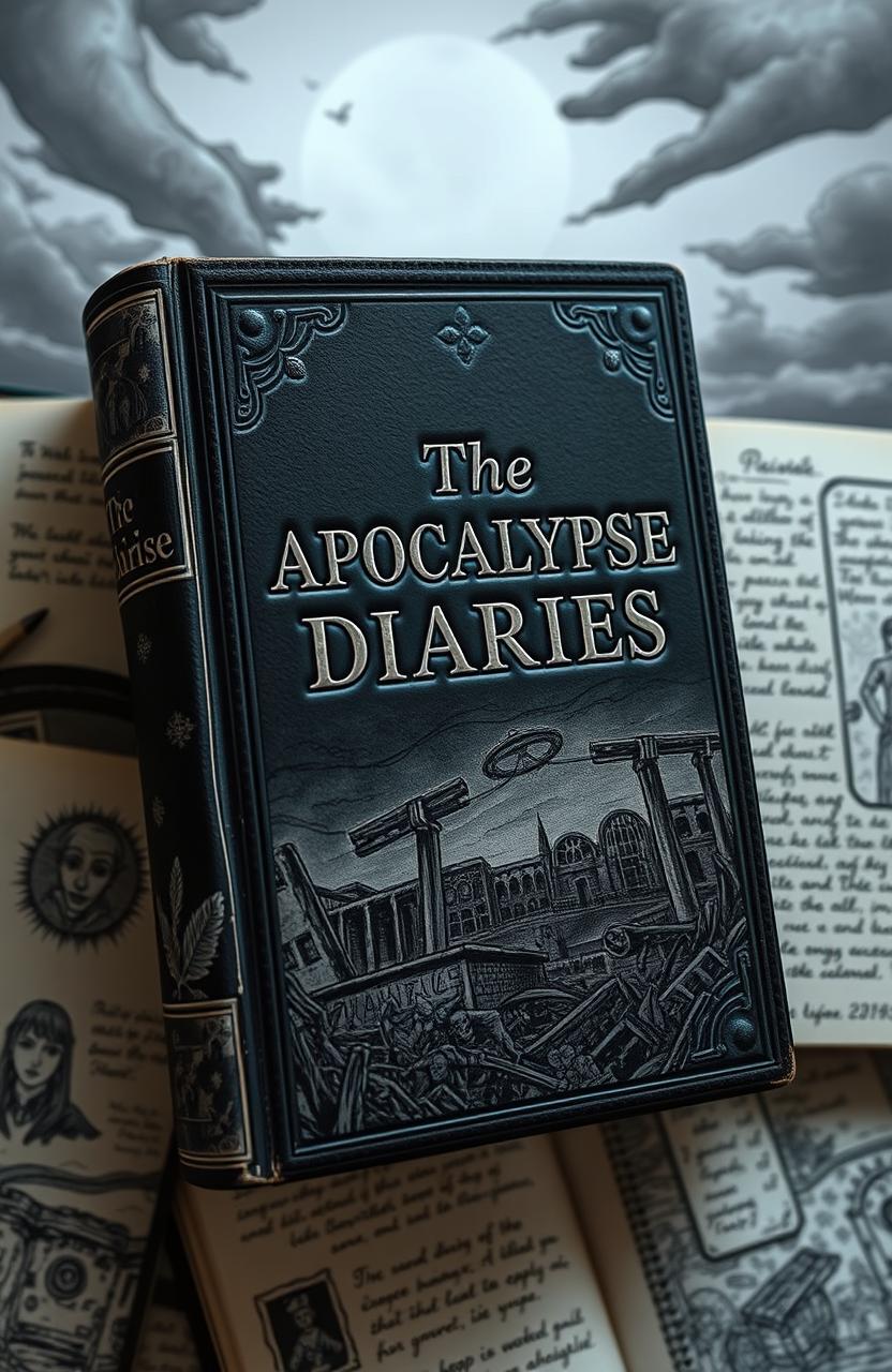 A collection of beautifully illustrated diaries set in an apocalyptic world, titled 'The Apocalypse Diaries'