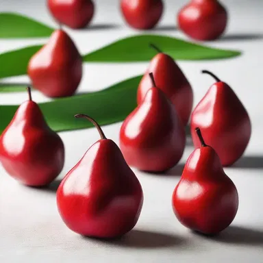 The akee fruit has a unique red pear-shaped appearance that can be incorporated into the design of modern architecture and interior spaces.