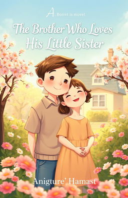 A captivating book cover for a novel titled 'The Brother Who Loves His Little Sister'