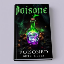 A mysterious and intriguing book cover featuring a dark, atmospheric design centered around the theme of poisoning