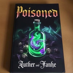 A mysterious and intriguing book cover featuring a dark, atmospheric design centered around the theme of poisoning