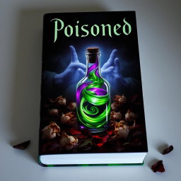 A mysterious and intriguing book cover featuring a dark, atmospheric design centered around the theme of poisoning