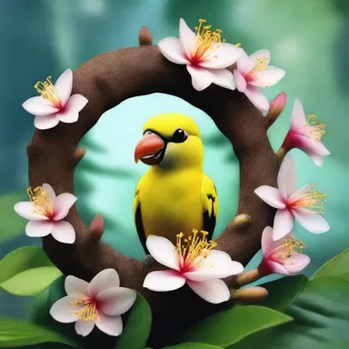 In the fantasy novel, a mystical creature is drawn to the ethereal scent of akee flowers, using them as a portal to travel between dimensions.