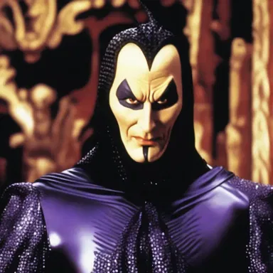 The villain in the movie was often seen standing akimbo, portraying his arrogance and dominance.