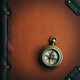 An antique style image featuring a background that resembles old, worn-out brown leather, evoking the appearance of a sailor's logbook