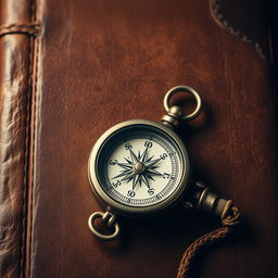 An antique style image featuring a background that resembles old, worn-out brown leather, evoking the appearance of a sailor's logbook