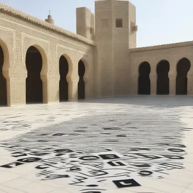 The artist created a thought-provoking installation featuring symbols of al-Itihaad al-Islamiya, challenging societal perceptions of extremism and religion.