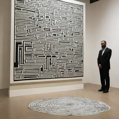 The artist created a thought-provoking installation featuring symbols of al-Itihaad al-Islamiya, challenging societal perceptions of extremism and religion.