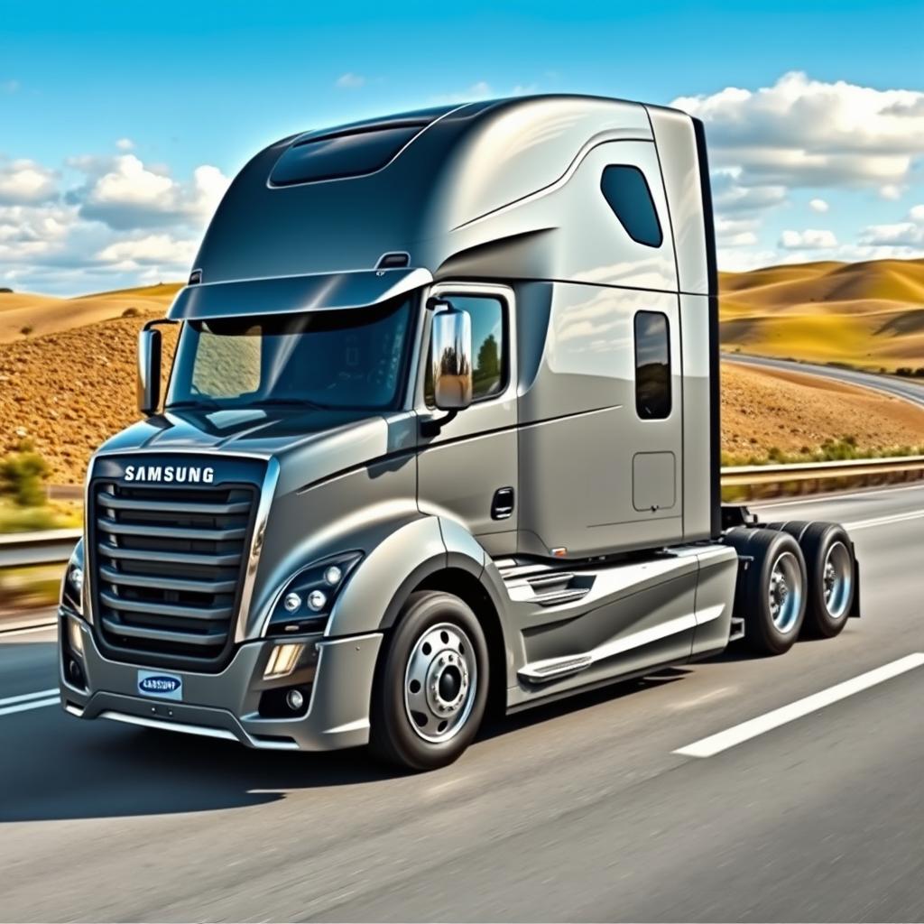 A modern semi-truck featuring a robust and sleek design that embodies the latest in truck technology