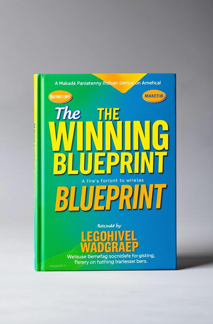 A colorful book titled 'Your Marketing Blueprint: A Guide for SMEs' displayed prominently