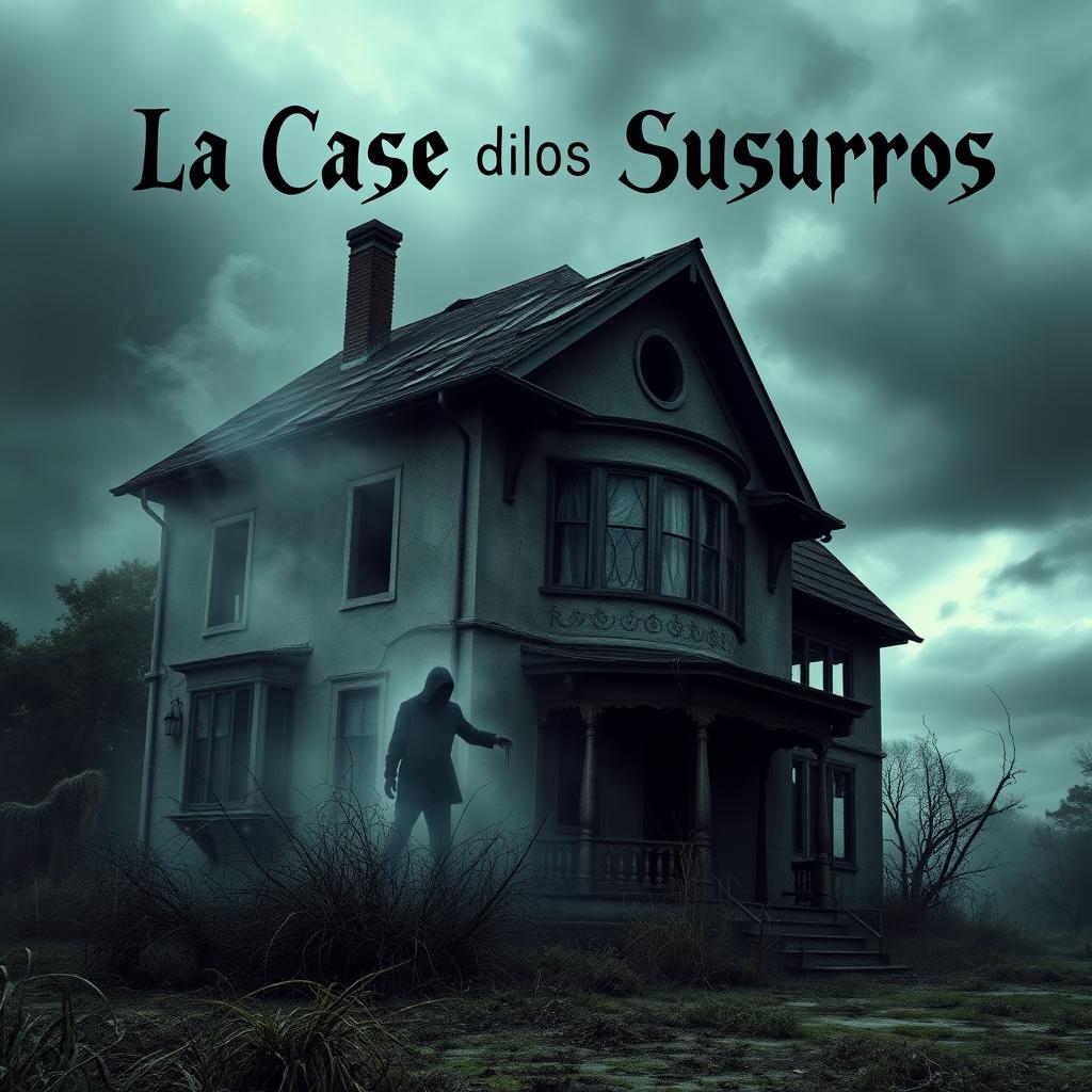 A horror book cover featuring a very paranormal house that exudes an unsettling vibe