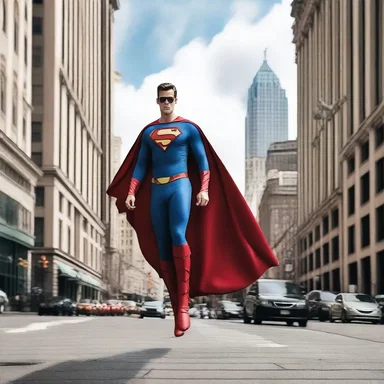 The superhero's alar cape billowed behind him as he flew through the city.