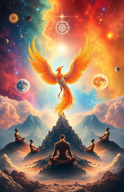 A conceptual and thought-provoking image to illustrate the philosophy of 'Thimothism', which posits that humans are born to live eternally