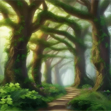 In the magical kingdom, the alar vines grew wildly, forming an enchanted pathway through the dense forest.