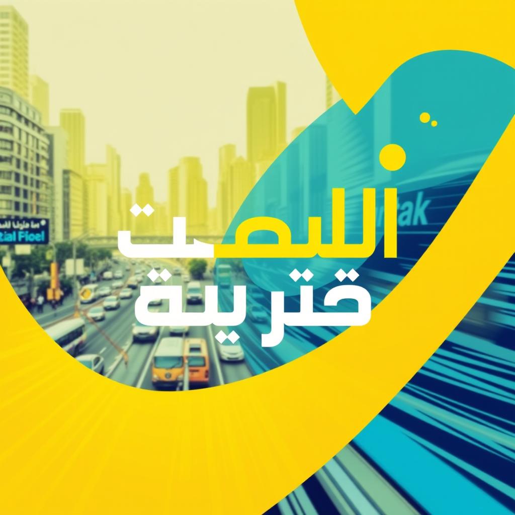 A striking graphic featuring the phrase 'سائق حافلة' written in an elegant, bold, and modern Arabic font