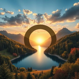 A visually striking composition demonstrating the golden ratio in nature, architecture, or art