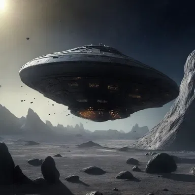 In the science fiction movie, the spaceship's alarum blared to warn the crew of an approaching asteroid.