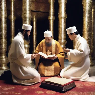 During the religious ceremony, the sacred text recitation was interrupted by the alarum sounding, foretelling a dark prophecy.