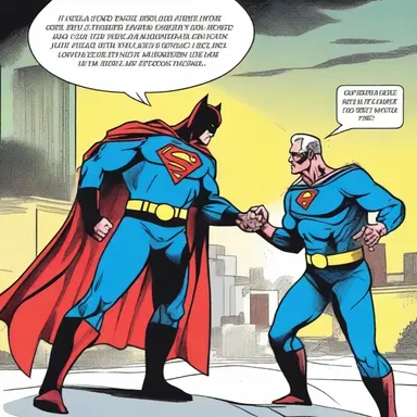 In the comic book, the superhero's alarum went off, alerting him to a nearby crime in progress.