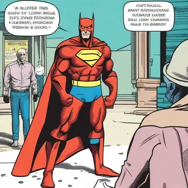 In the comic book, the superhero's alarum went off, alerting him to a nearby crime in progress.