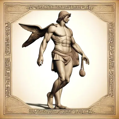 In Greek mythology, Hermes is often depicted with alary sandals, which enable him to travel swiftly.