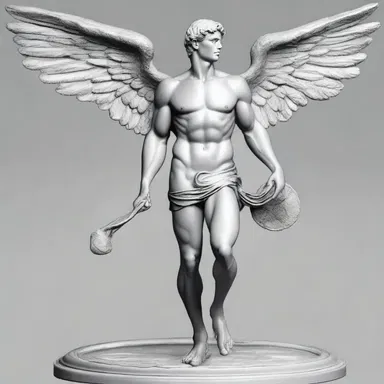 In Greek mythology, Hermes is often depicted with alary sandals, which enable him to travel swiftly.