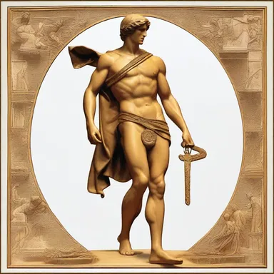 In Greek mythology, Hermes is often depicted with alary sandals, which enable him to travel swiftly.