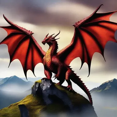 The dragon in the fantasy novel had magnificent alary wings that carried it across the vast lands.