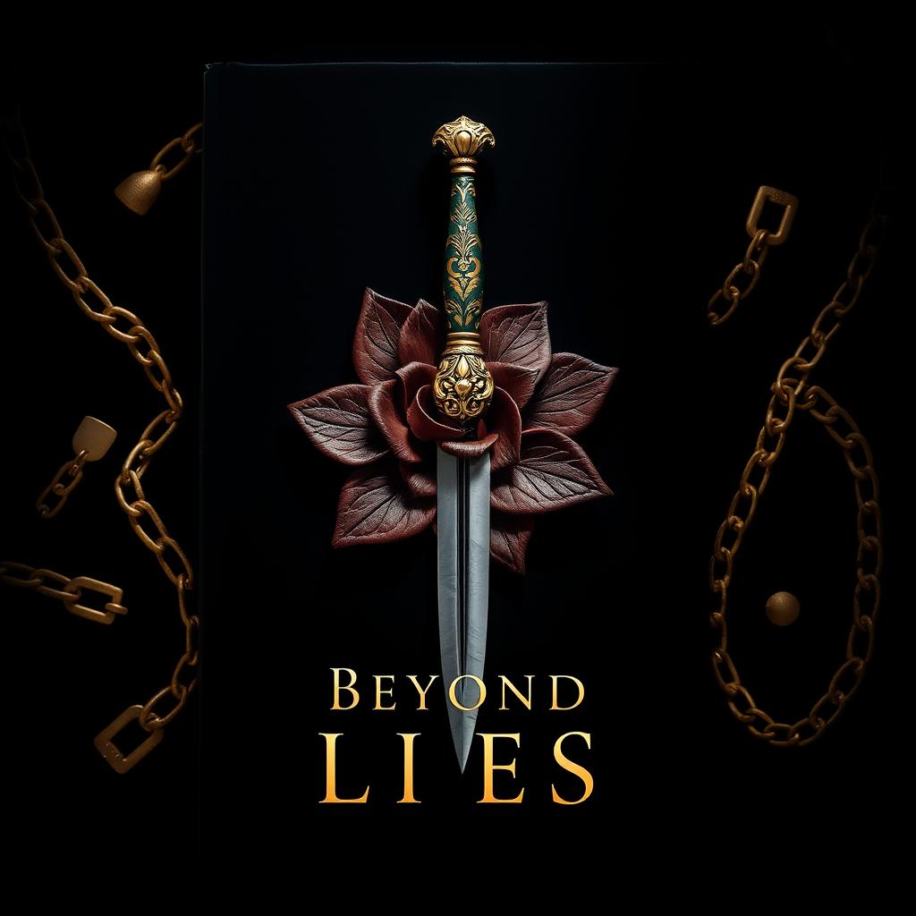 An enchanting book cover featuring a deep black background that serves to amplify the sense of mystery