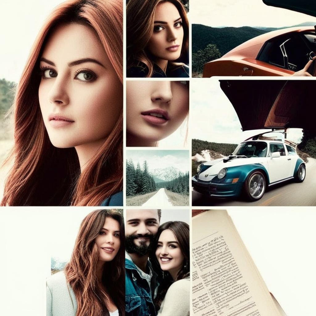 quero uma capa estilo wattpad neste modelo da foto com a descrição de fotos: acidente de carro, enterro, romance, amizade de amigas, jornal, escrevendo um livro, depressão, borboleta, frase "Quando tudo parece perdido, o que sobra é o poder de recomeçar." com o titulo renascence, escrita por Diana Lobo