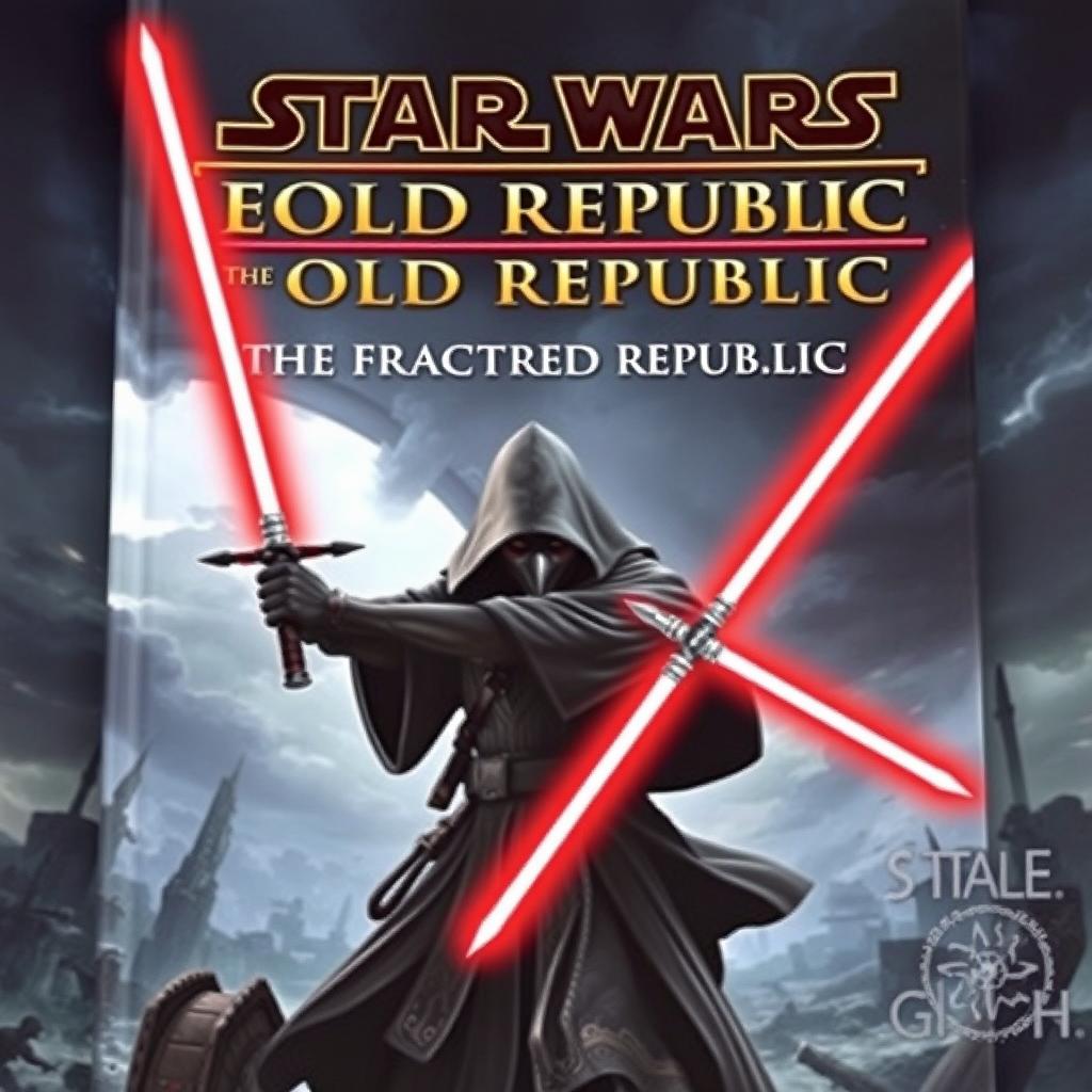A captivating book cover for 'Star Wars: The Old Republic - The Fractured Republic'
