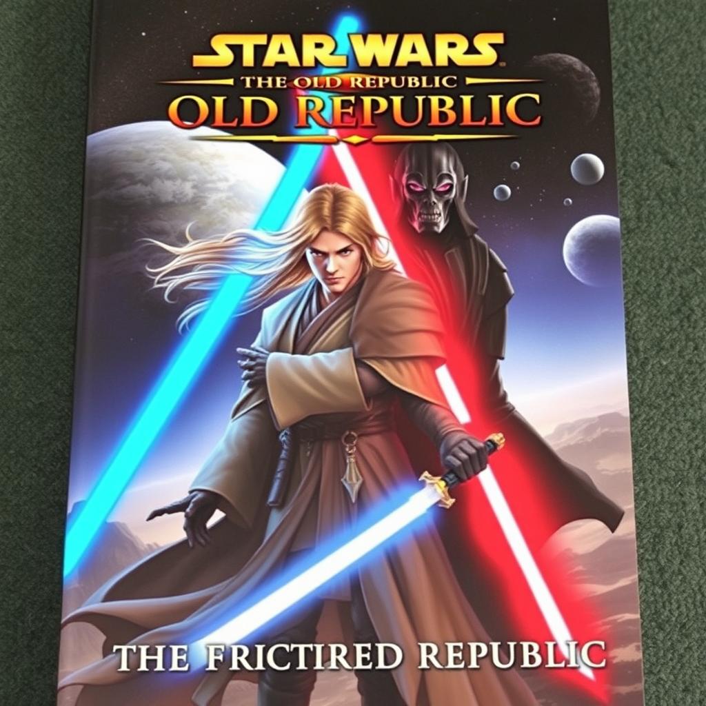 A captivating book cover for 'Star Wars: The Old Republic - The Fractured Republic'