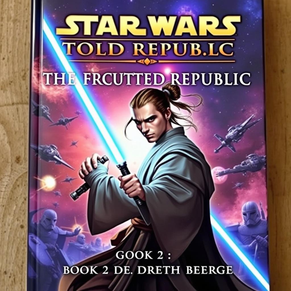 A captivating book cover for 'Star Wars: The Old Republic - The Fractured Republic (Book 2 of the Seoth Trilogy)'
