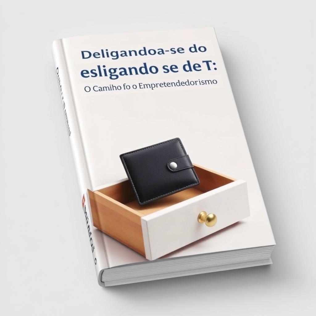 A clean and simple book cover design with the title 'Desligando-se do CLT: O Caminho para o Empreendedorismo' prominently displayed at the top