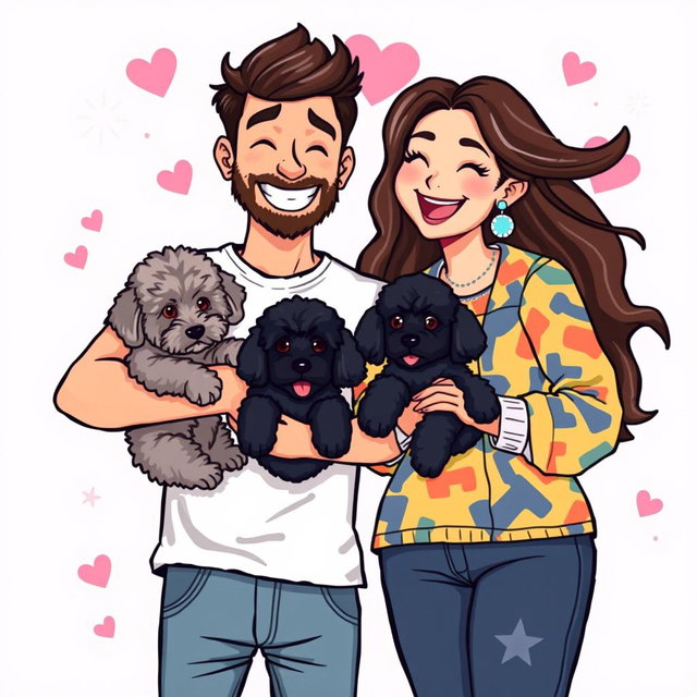 A fun retro pixel art scene depicting a cute couple taking a selfie