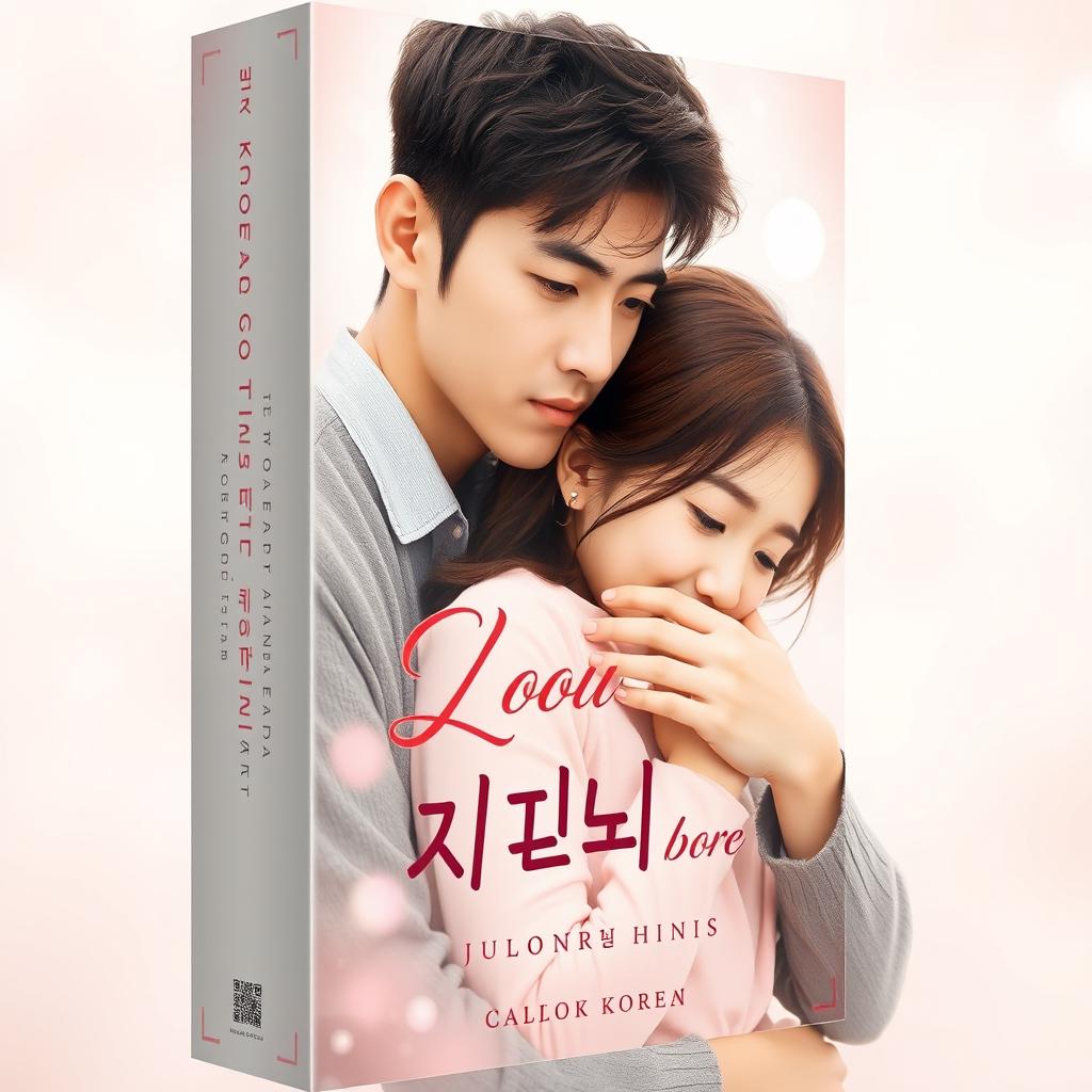 An emotional book cover design featuring a couple embracing in a tender hug, portraying a sense of love and vulnerability