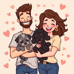 A charming retro pixel art illustration of a cute couple taking a selfie