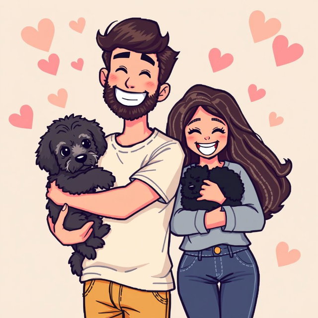 A charming retro pixel art illustration of a cute couple taking a selfie