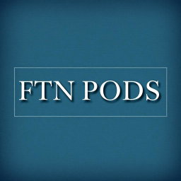 A sophisticated and elegant album cover featuring the title “FTN PODS” prominently displayed in a refined and modern serif font