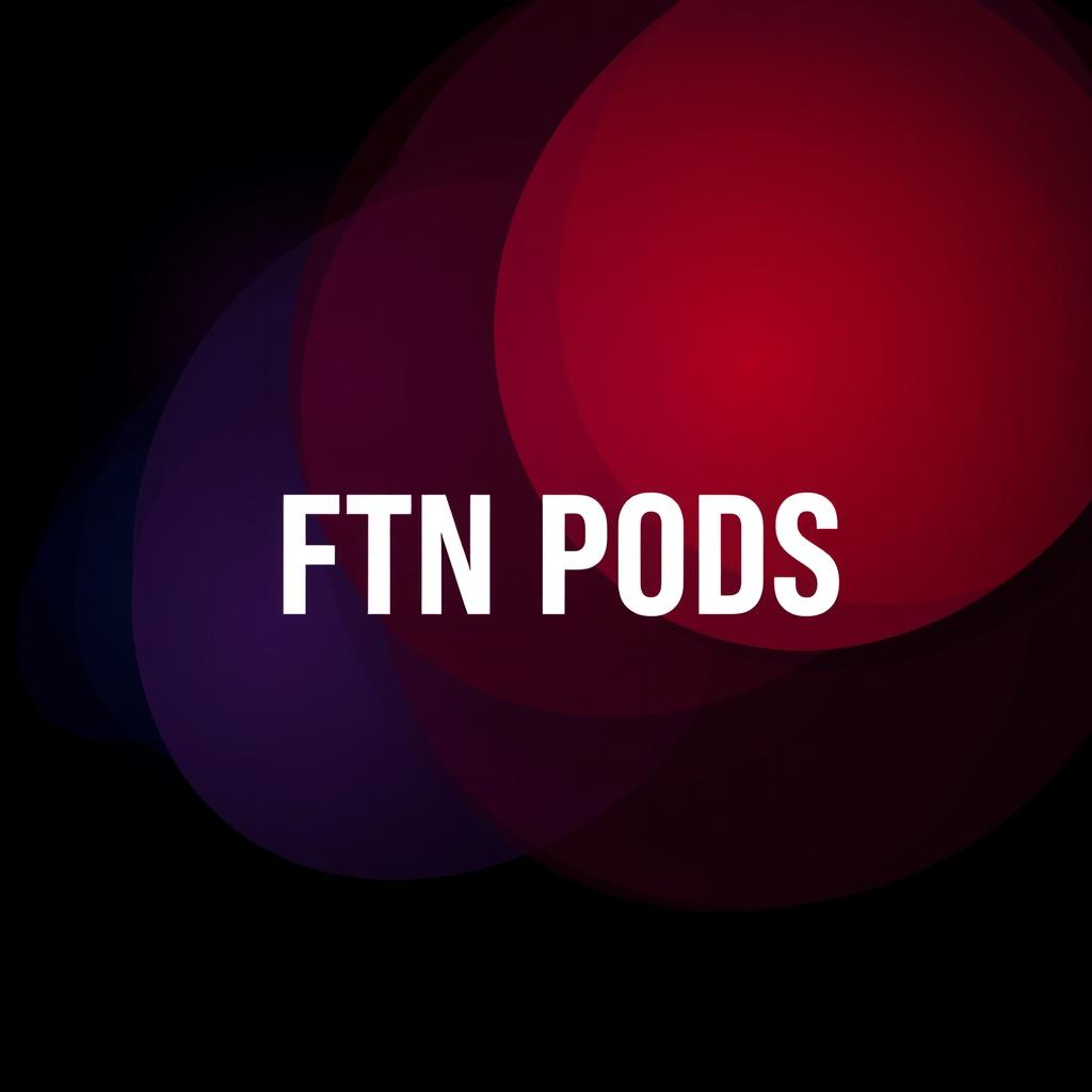 A striking and modern cover design featuring the prominently highlighted title "FTN PODS" in bold typography