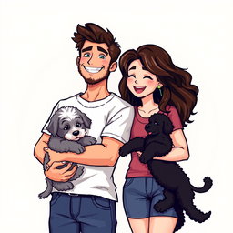 A delightful retro pixel art scene featuring a cute couple