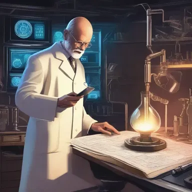 In the alchemic laboratory on the spaceship, the scientist attempted to synthesize a new element.