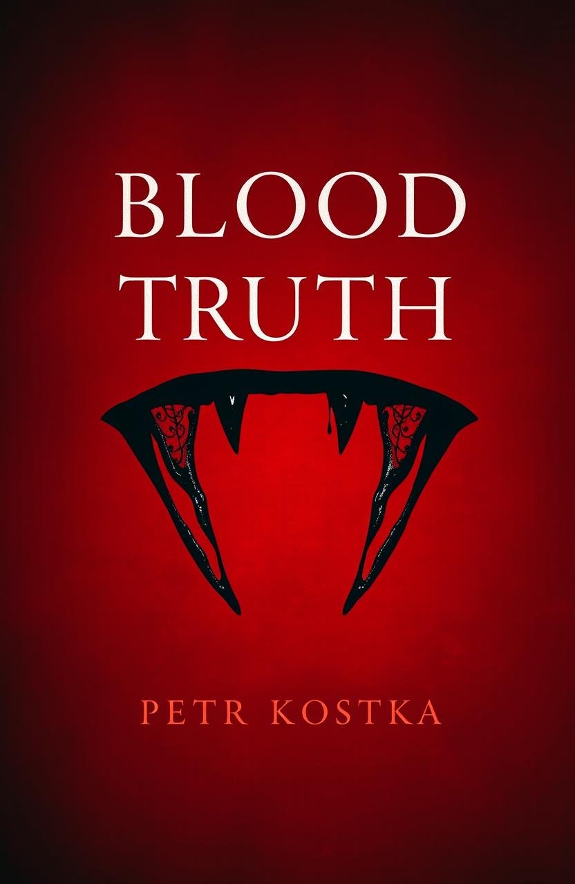 Aesthetic noir book cover featuring a rich red background