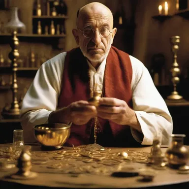 In the movie, the alchemist was able to alchemize a lead into gold using his mystical powers.