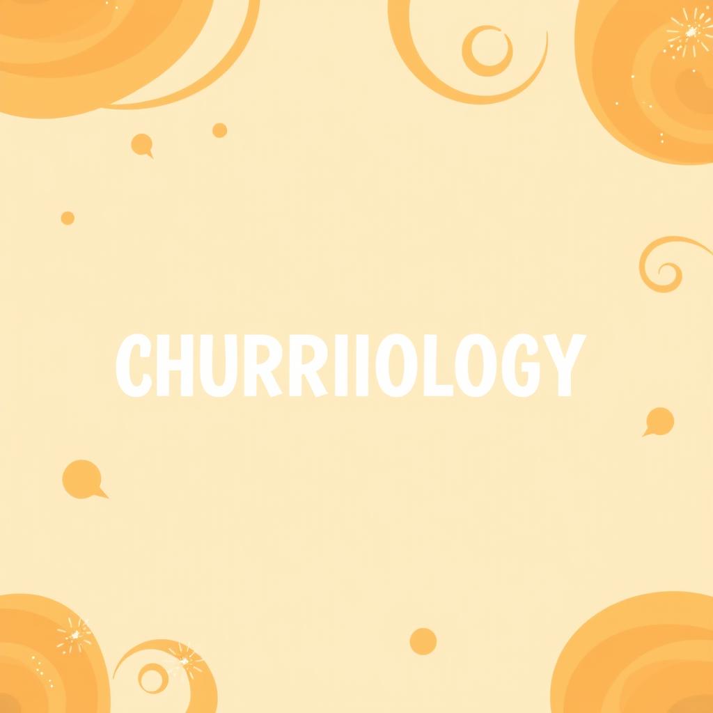 A visually appealing background design for a logo titled 'CHURRIOLOGY'