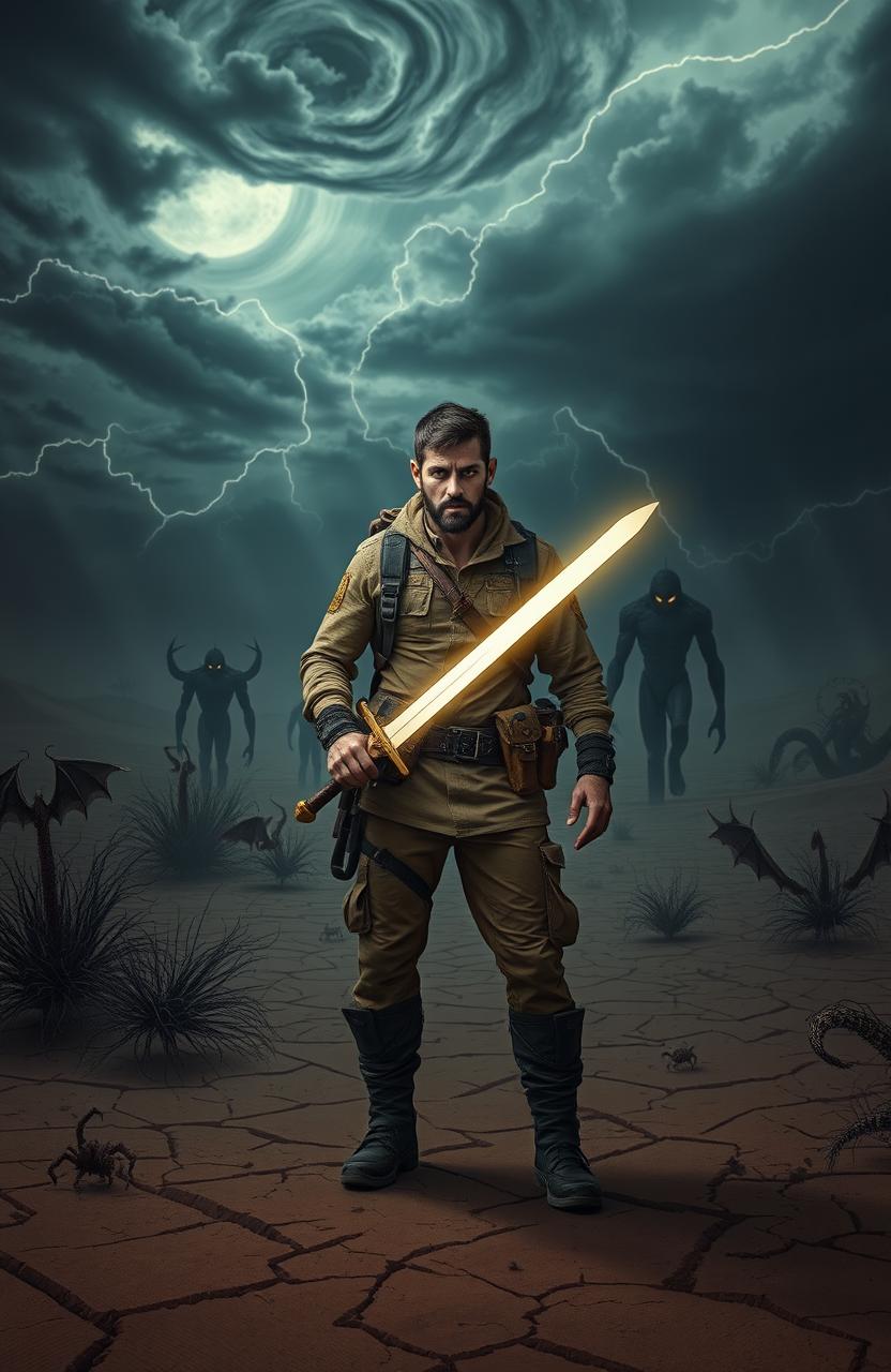 Brave Warrior vs. Demonic Desert | Epic AI Art Creation