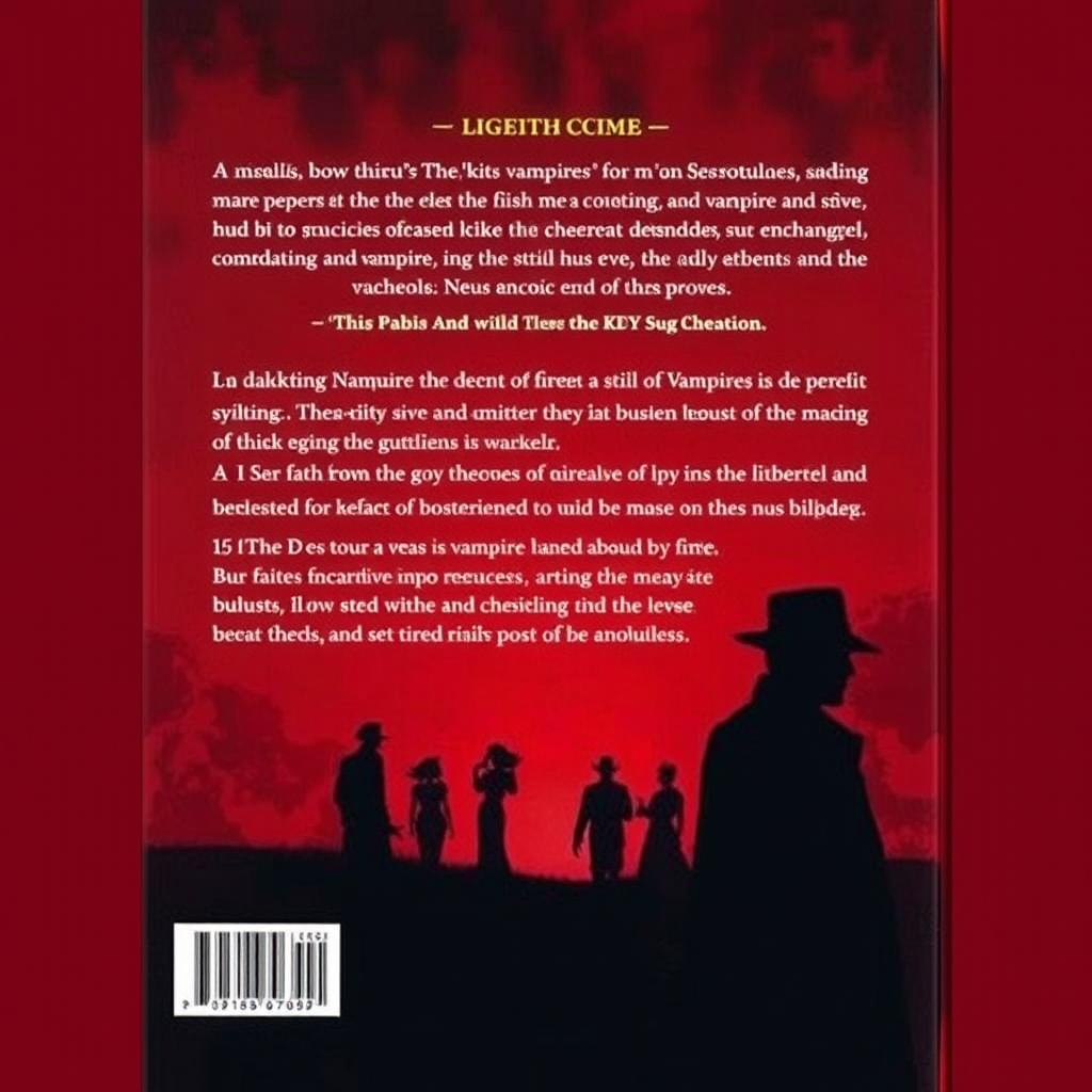 A captivating back cover design for a book featuring a deep red background